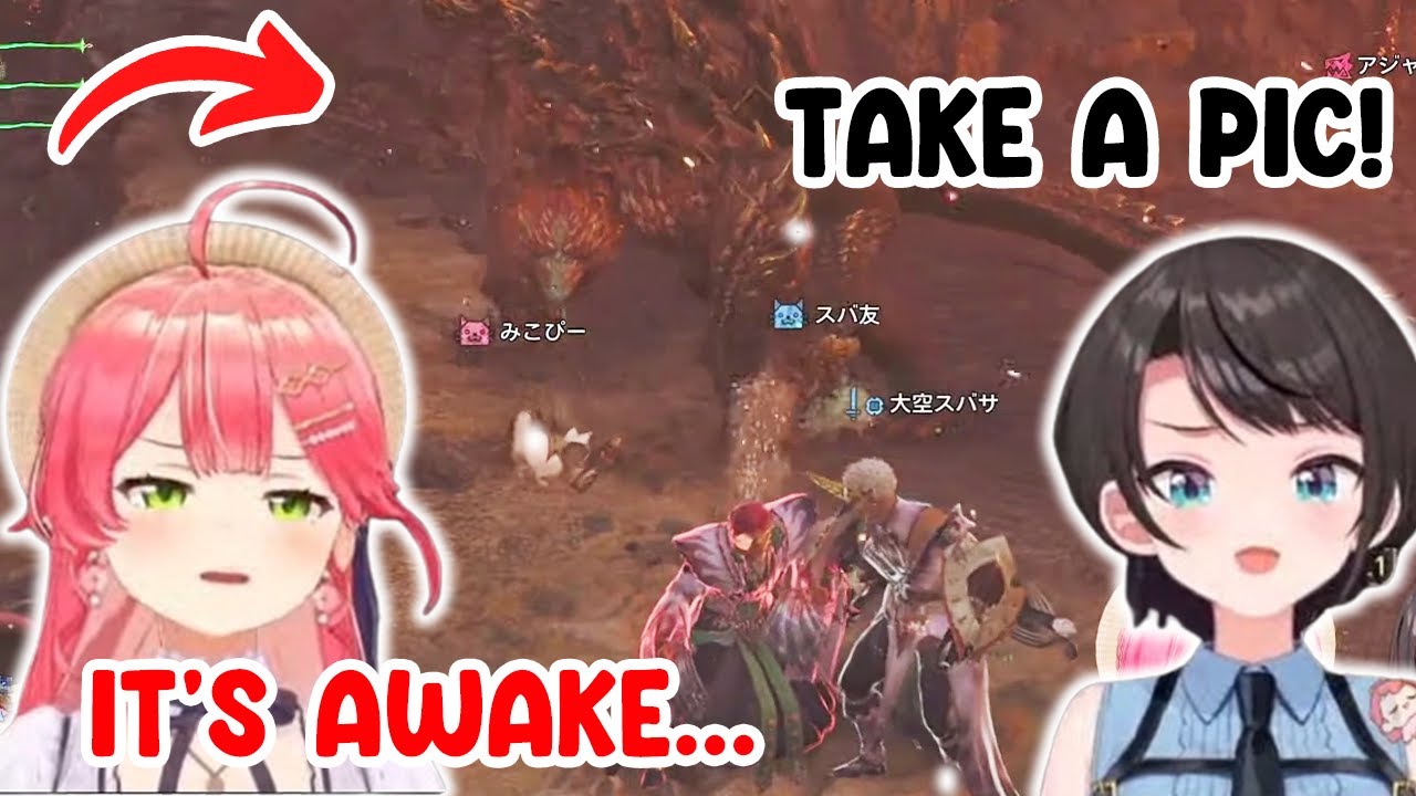 Miko and Subaru Hilariously Try to Take a Selfie with a Monster in MH Wilds