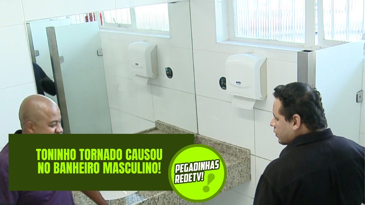 TONINHO TORNADO CAUSOU NO BANHEIRO MASCULINO! | Pegadinhas RedeTV!