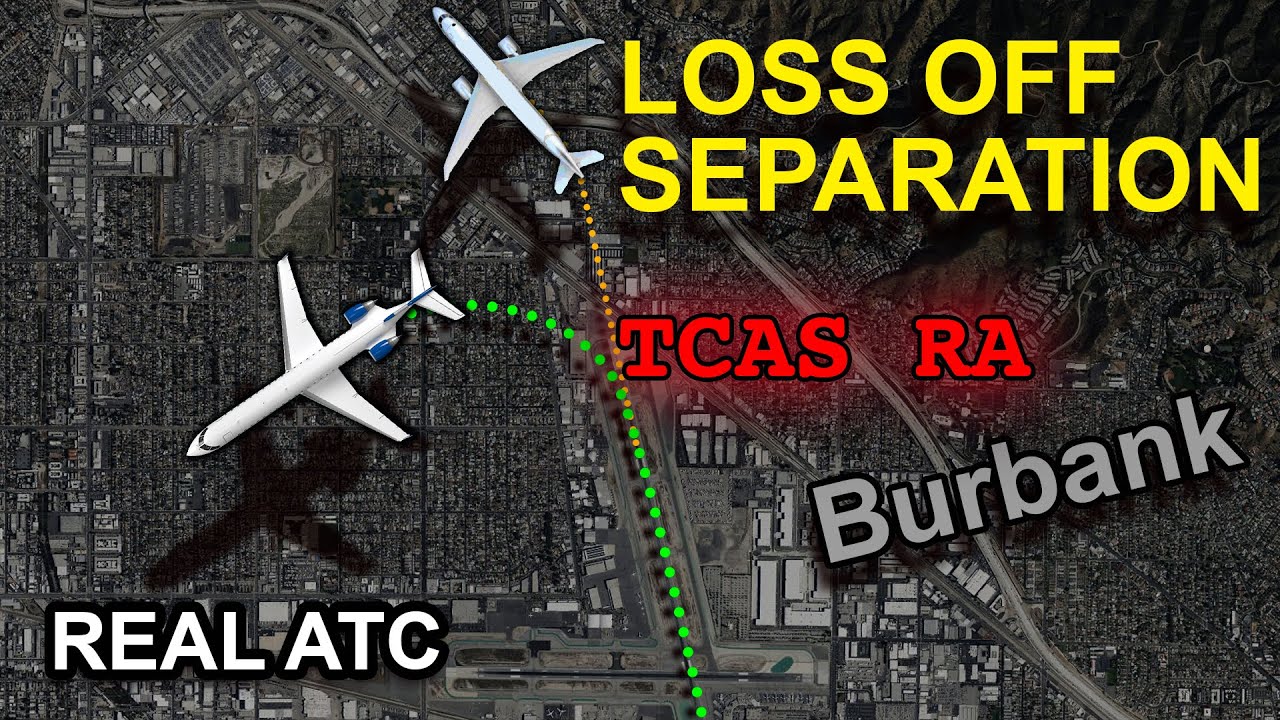 LOSS OFF SEPARATION between Landing and Departing aircrafts. REAL ATC