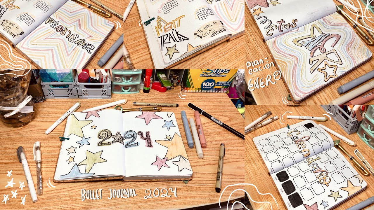 ⭐️Planea conmigo el 2024/ BULLET JOURNAL ENERO 2024⭐️