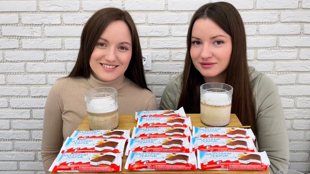 МУКБАНГ КИНДЕР ЛОМТИКИ  Kinder Pingui ЧЕЛЛЕНДЖ MUKBANG KINDER SLICES CHALLENGE