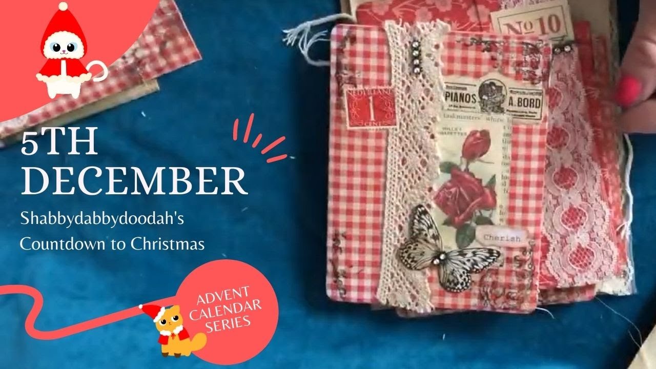 ADVENT CALENDAR Countdown to Christmas 5 December - Junk Journal Kit