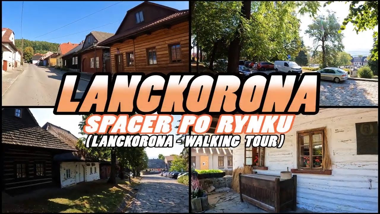LANCKORONA Rynek - Lanckorona village Poland [4k]