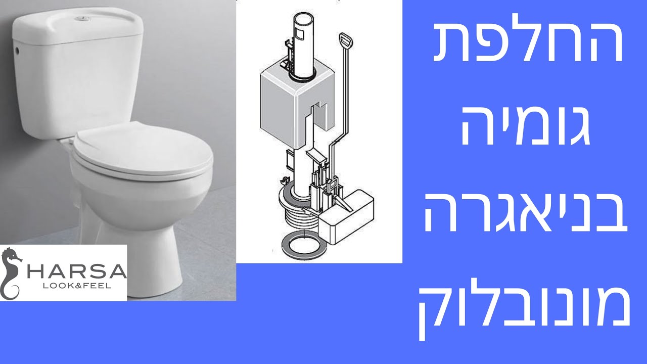 החלפת גומיה בניאגרה מונובלוק של HARSA