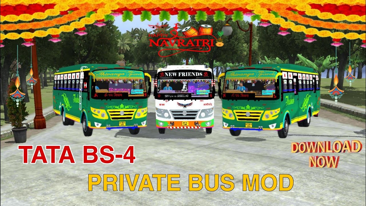 Download Now // Tata Bs-4 Private Bus Mod - Game Station India 