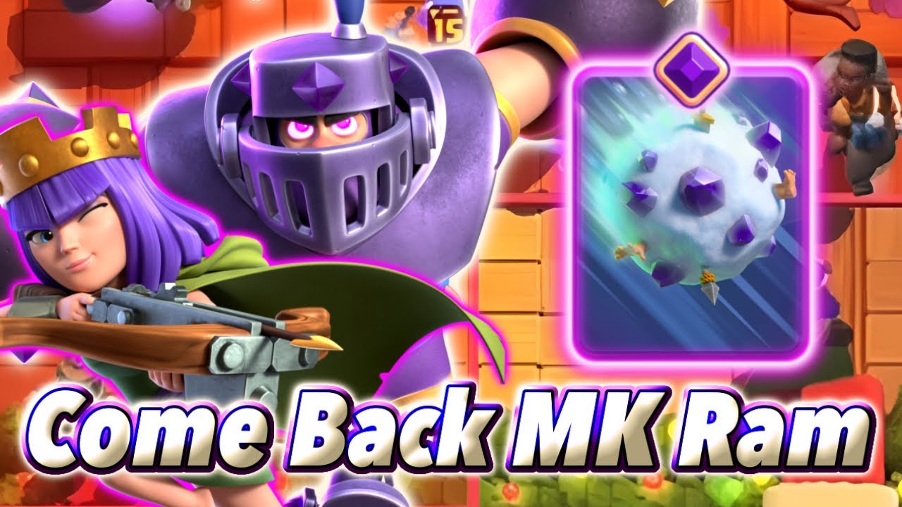 Come Back MK Ram with Evo Snowball🥰-Clash Royale