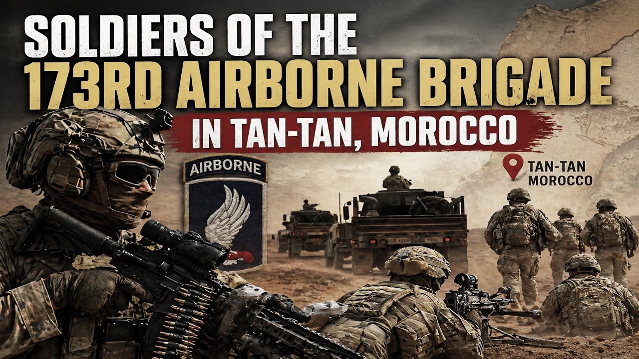 U.S. Soldiers of the 173rd Airborne Brigade in Tan Tan, Morocco