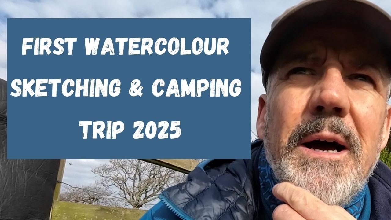 Watercolour sketching and camping trip to the south coast of England. Lymington, Hampshire.
