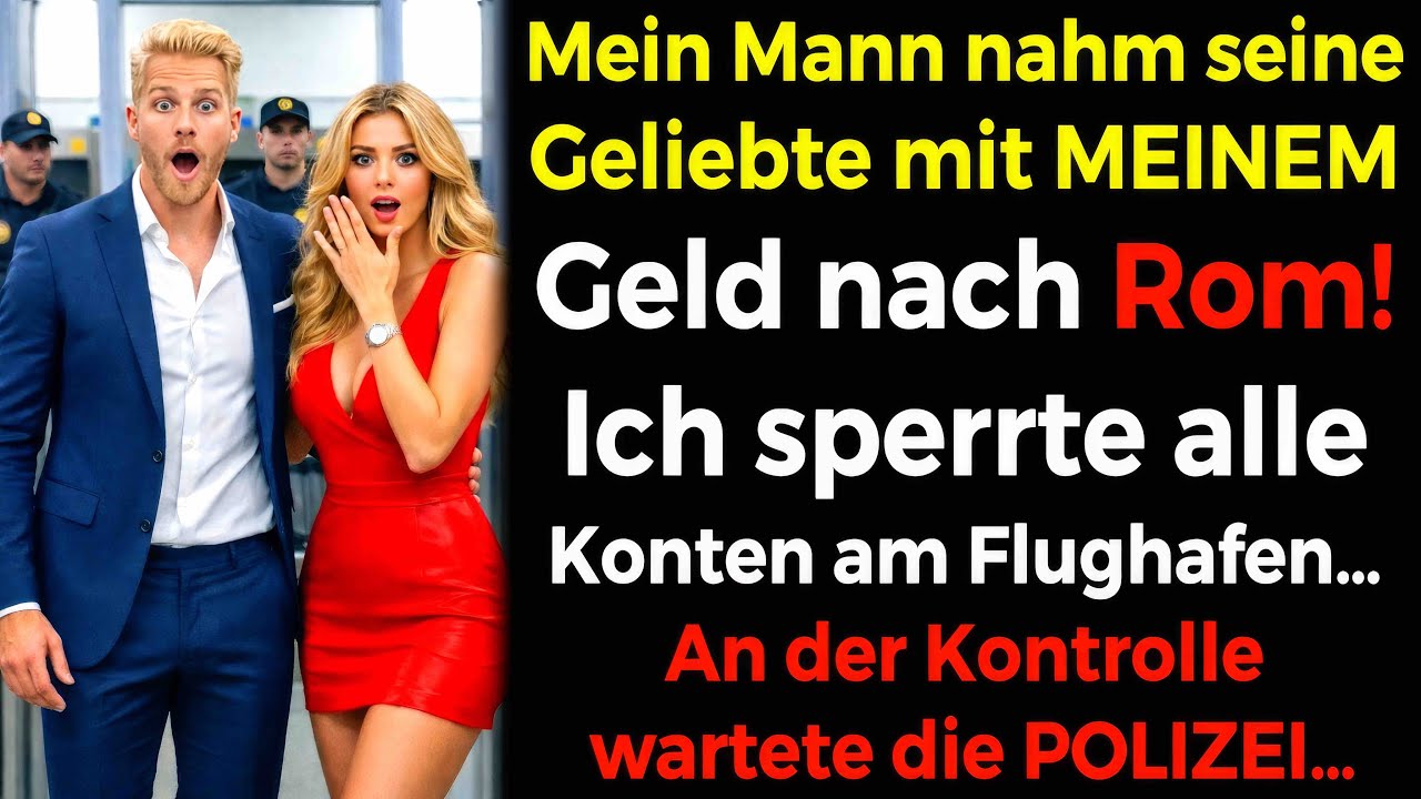 😤 Mein Mann nahm seine Geliebte mit MEINEM Geld nach Rom! 😏 Am Flughafen sperrte ich alle Konten💳…