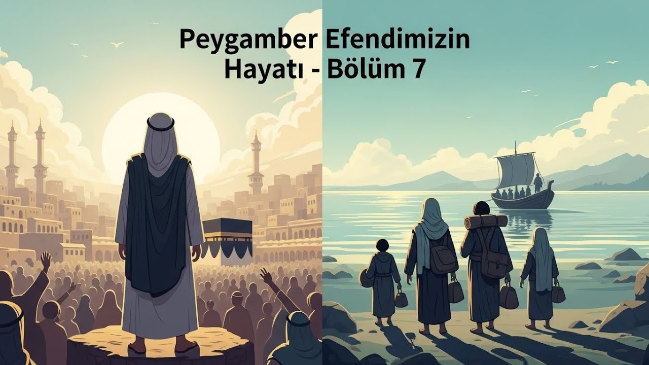 Çocuklar İçin Eğitici Dini Masallar | Peygamber Efendimizin Hayatı Bölüm 7 Açık Davet ve İlk Hicret