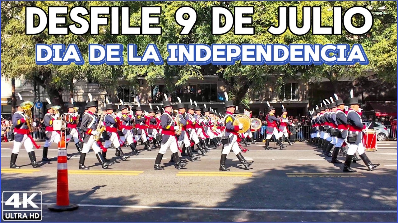 【4K】DESFILE MILITAR 9 de JULIO, DÍA de la INDEPENDENCIA - Buenos Aires, ARGENTINA | Independence Day