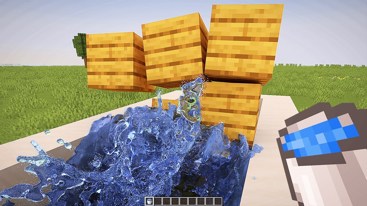 Realistic Water Physics in Minecraft