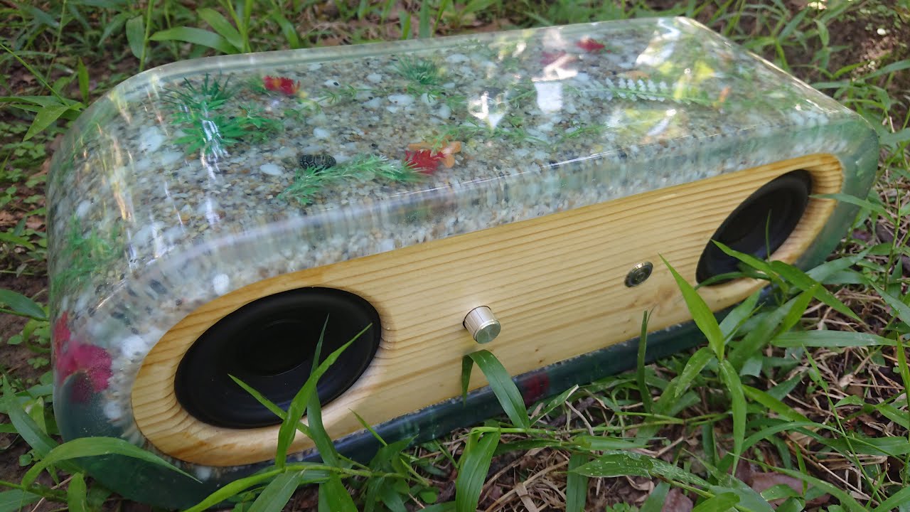Aquatic Epoxy speaker box / resin art