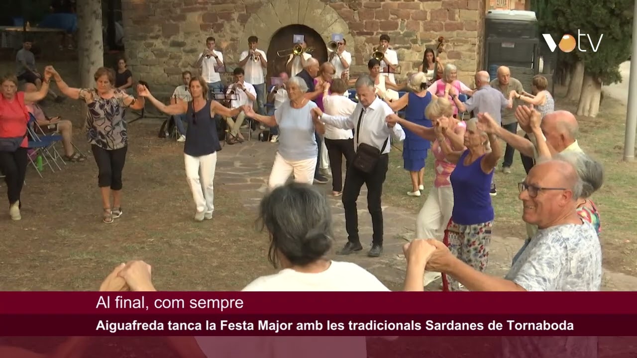 VOTV - Aiguafreda tanca la Festa Major amb les tradicionals Sardanes de Tornaboda