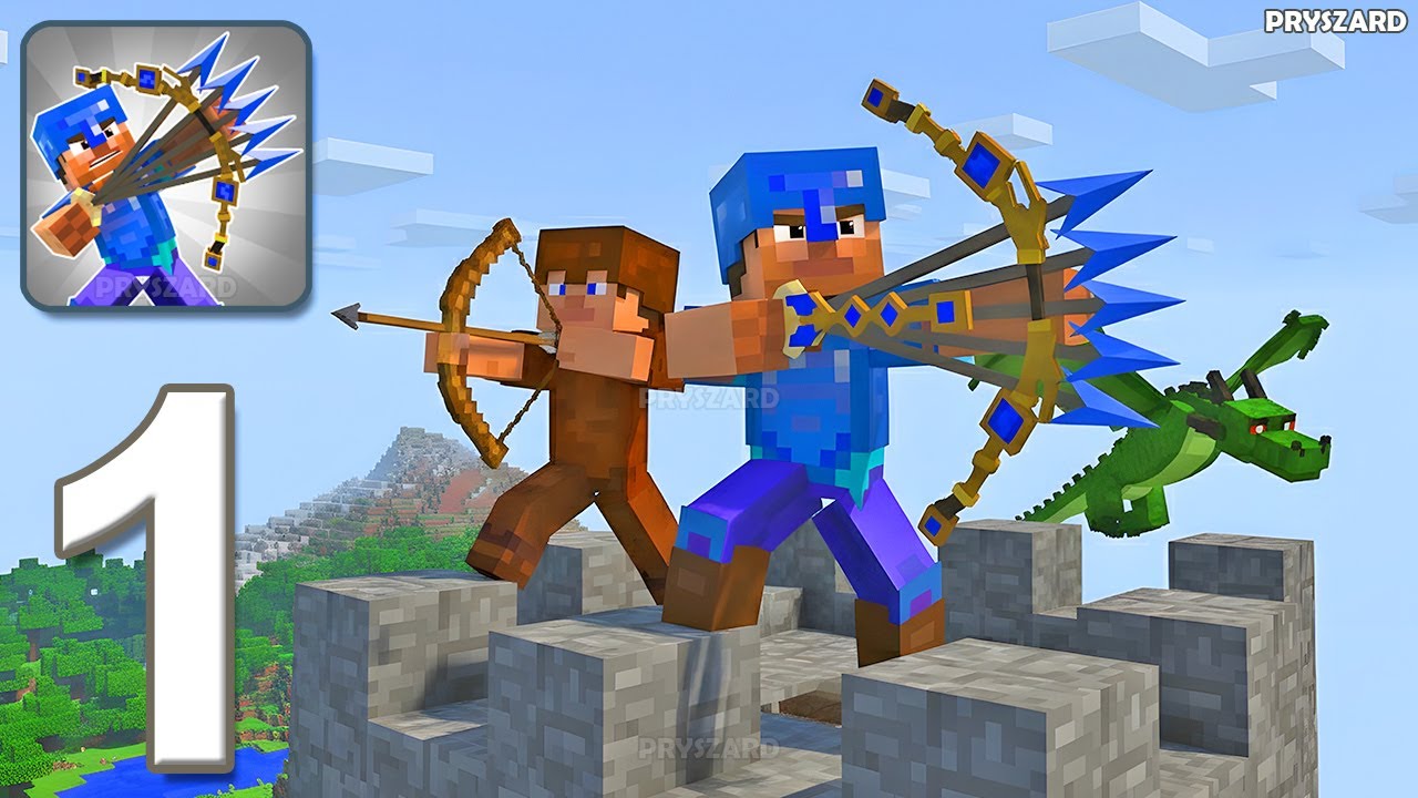 Craft War: Merge Battle - Gameplay Walkthrough Part 1 - Merge Craft Archers (iOS, Android)