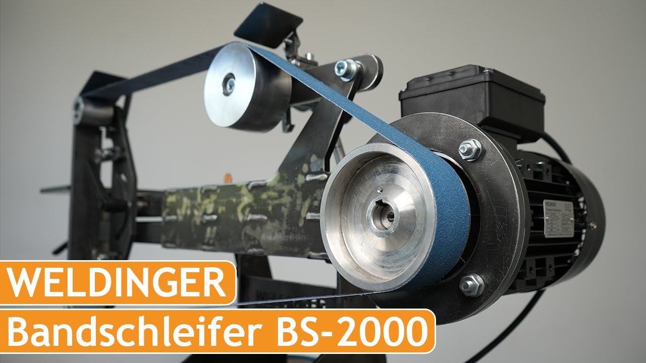 Bandschleifer BS 2000 von WELDINGER als Bausatz | Bandschleifer DIY Set mit Norton Schleifband