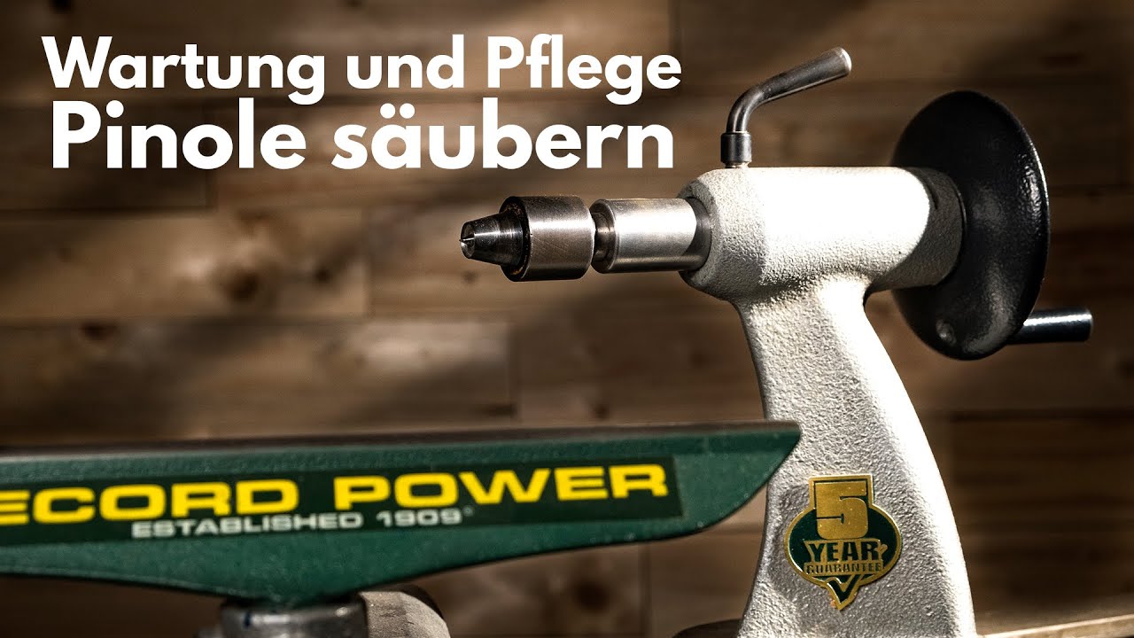 Wartung und Pflege - Pinole bei der Drechselbank