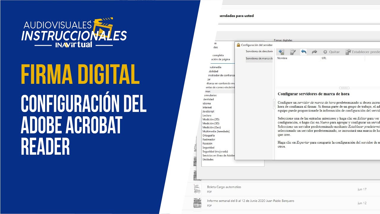 Firma Digital - Configuración del Adobe Acrobat Reader DC