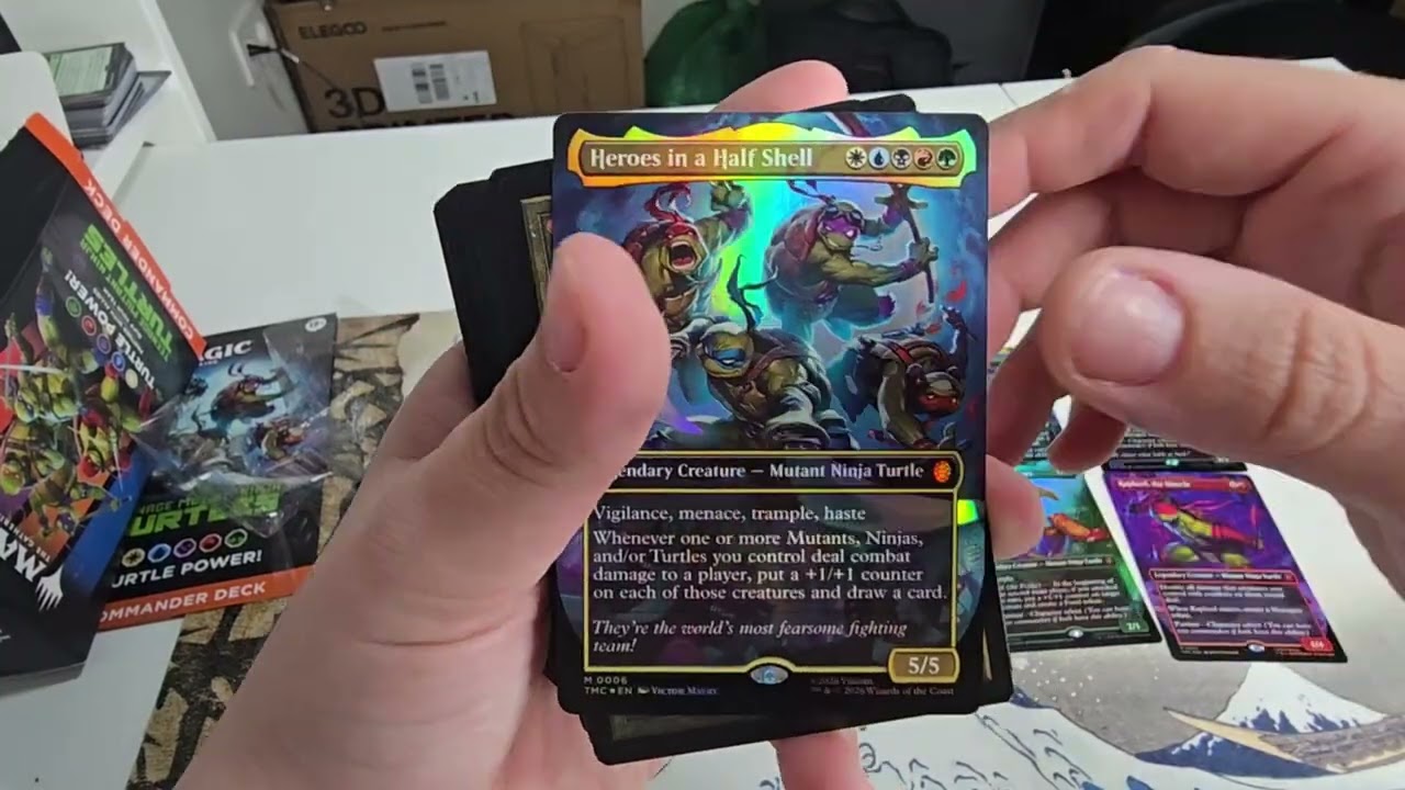 ¡BRUTAL! Unboxing Mazo Commander TORTUGAS NINJA: Turtle Power! 🍕🐢 | Magic: The Gathering x TMNT