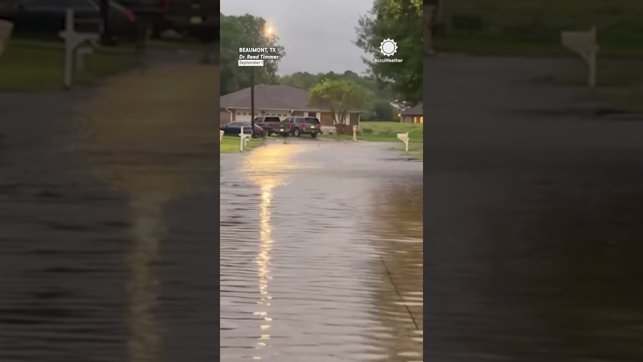 Watching the water rise in Texas flooding from Tropical Storm Edouard
