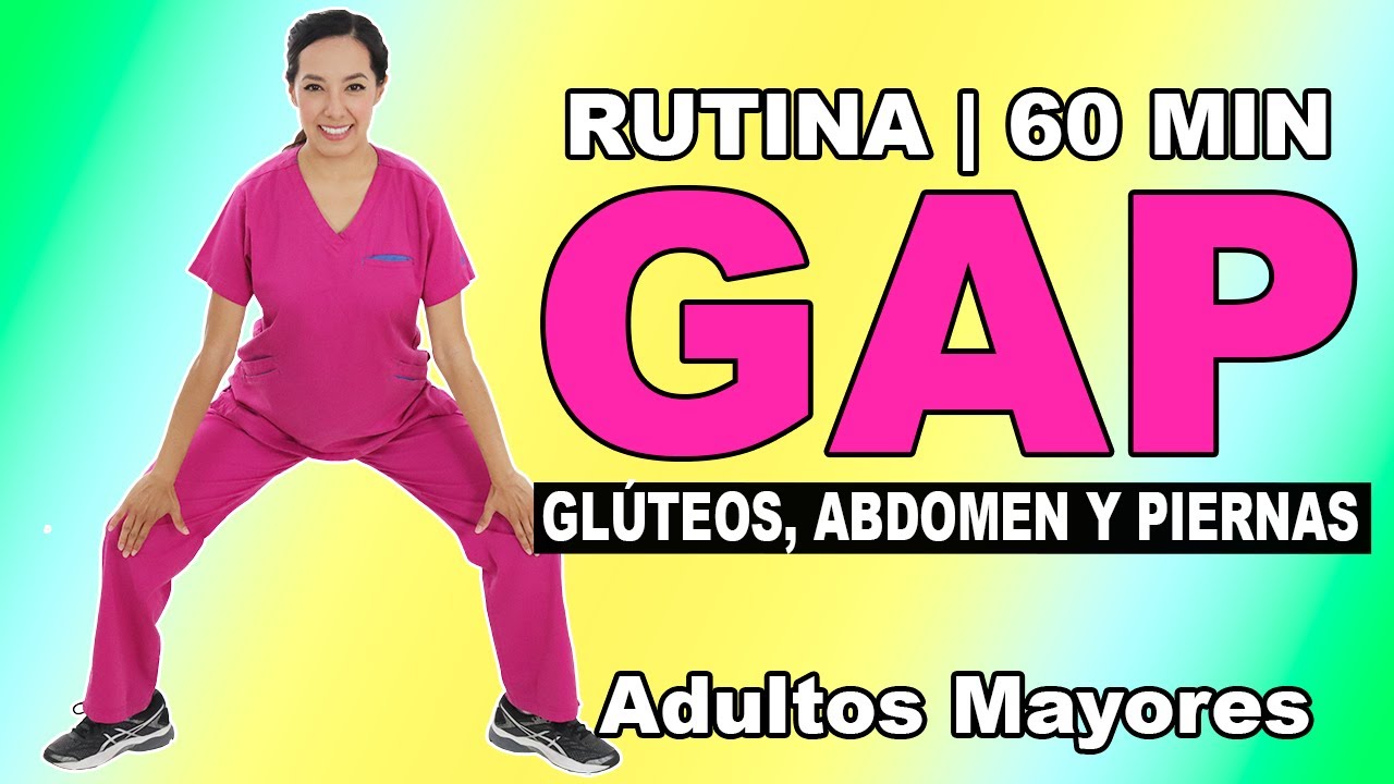 Rutina GAP: Glúteos, Abdomen y Piernas (de 1 hora) para Adultos Mayores
