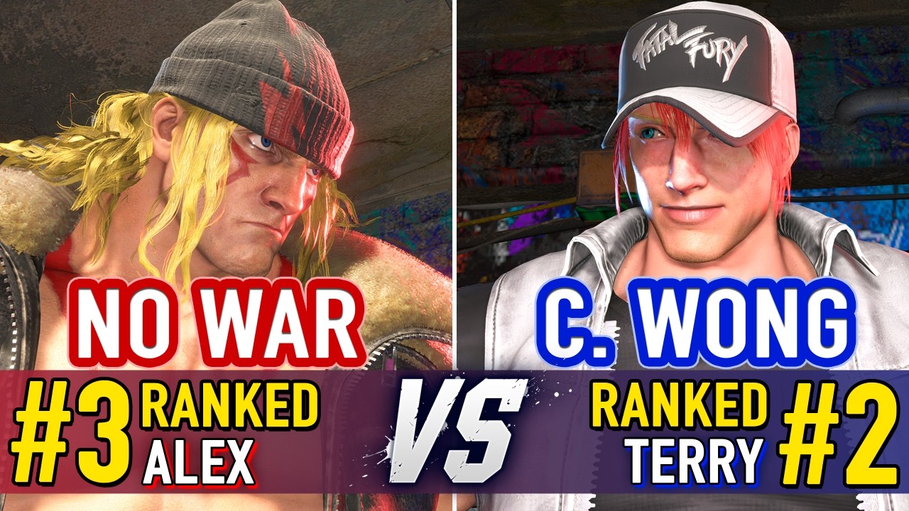 SF6 🤜 NO WAR (#3 Ranked Alex) vs CHRIS WONG (#2 Ranked Terry) 🤛 SF6 High Level Gameplay