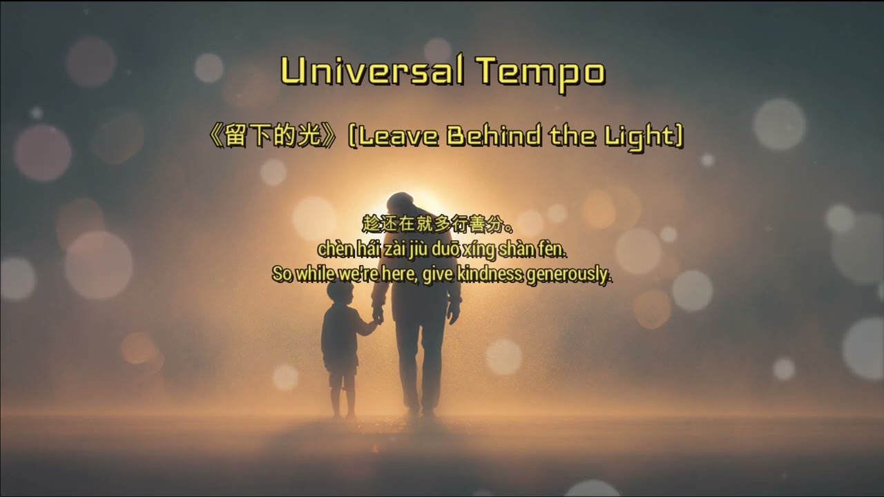 Mandarin pop song with lyrics - 留下的光 (Left Behind The Light) - Universal Tempo