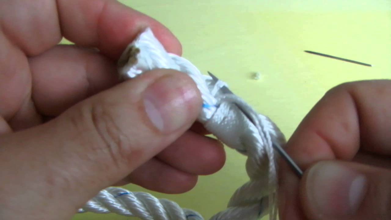 Genähter Takling für geschlagenes Tauwerk