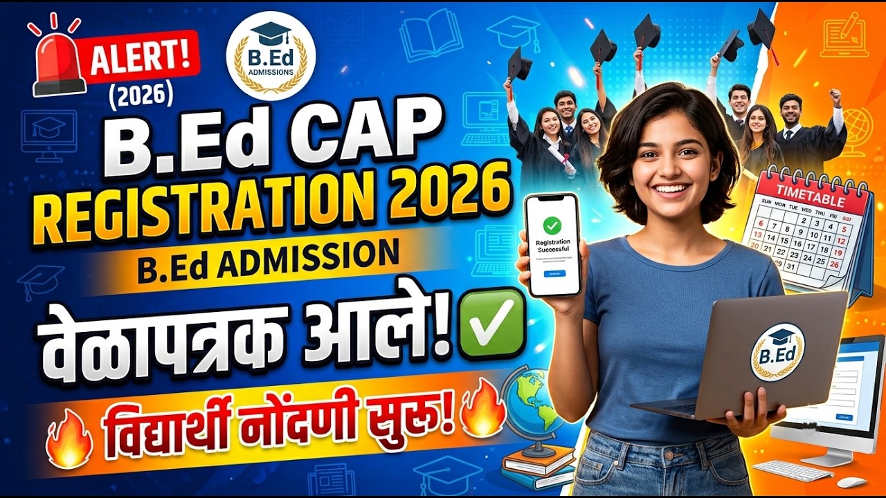B.Ed Cap Registration 2026 Start 🔥 BEd Cap Round 2026 Registration ✅ BEd Cap Round 2026