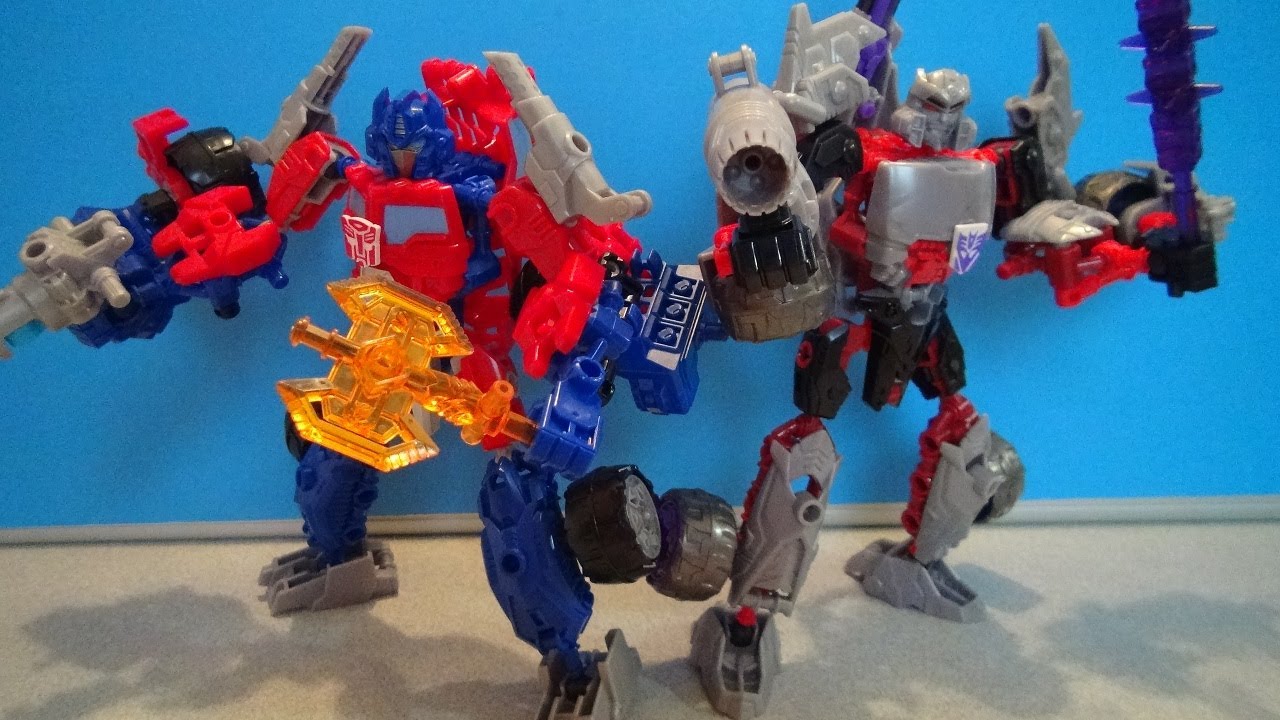 OPTIMUS PRIME AND MEGATRON CONSTRUCT-BOTS TRANSFORMERS ELITE CLASS BUILD SET REVIEW
