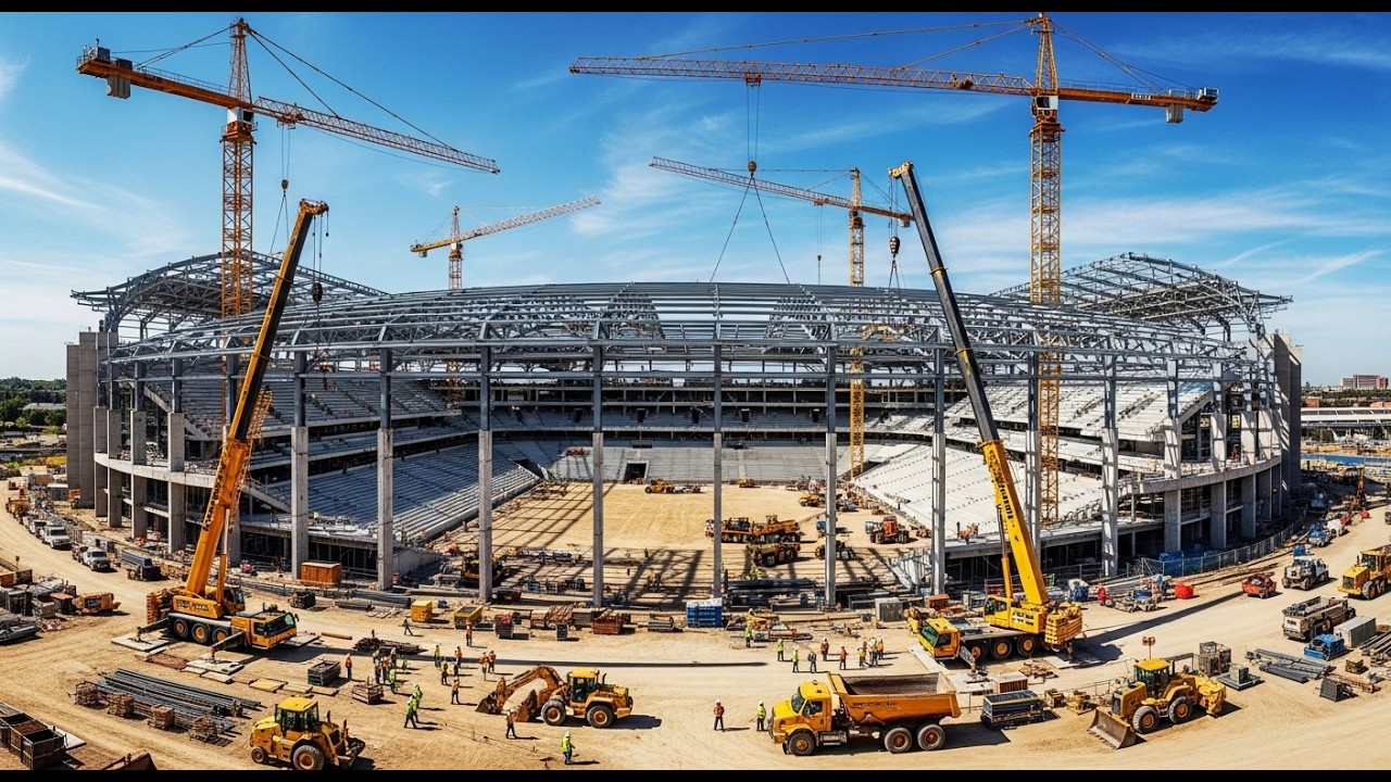 How the Hard Rock Stadium was Built🇺🇸 Inside the $500M Gamble to Win a Championship