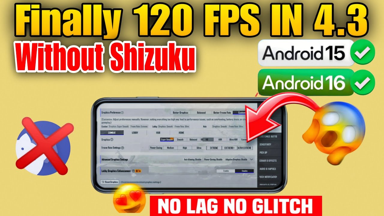 unlock 120fps without shizuku 🔥 | how to unlock 120fps in pubg/bgmi without shizuku | unlock 120fps.