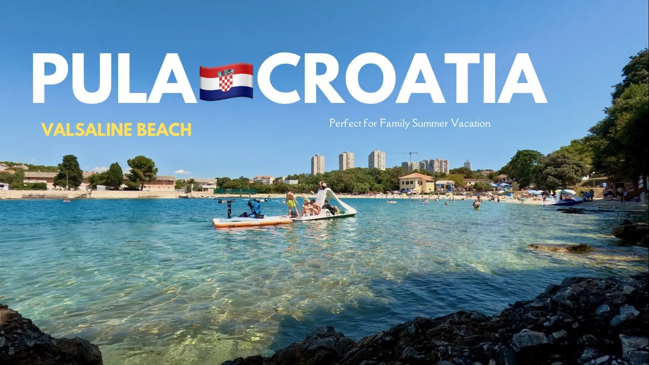 Pula Croatia 2025 Vlog | Part 3 Valsaline Beach, A perfect for Family Summer Vacation. 🇭🇷