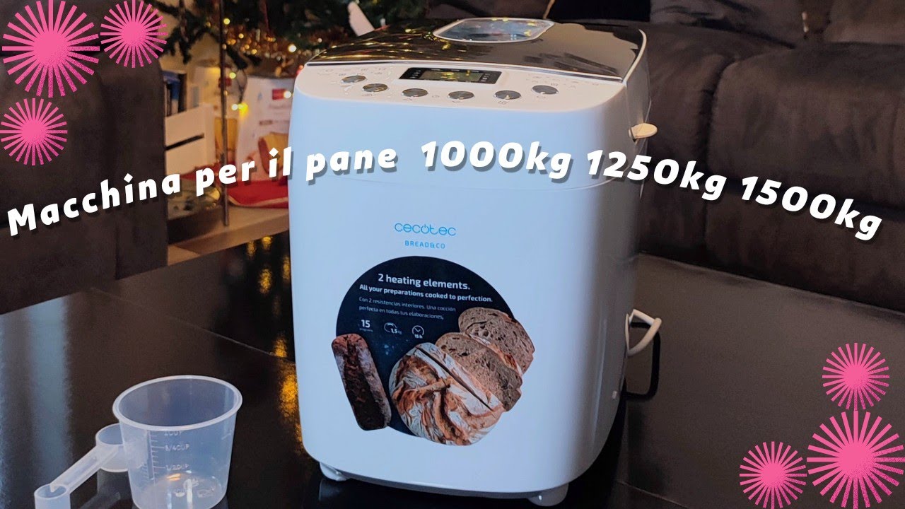 Macchina per il pane 1000kg 1250kg 1500kg Cecotec