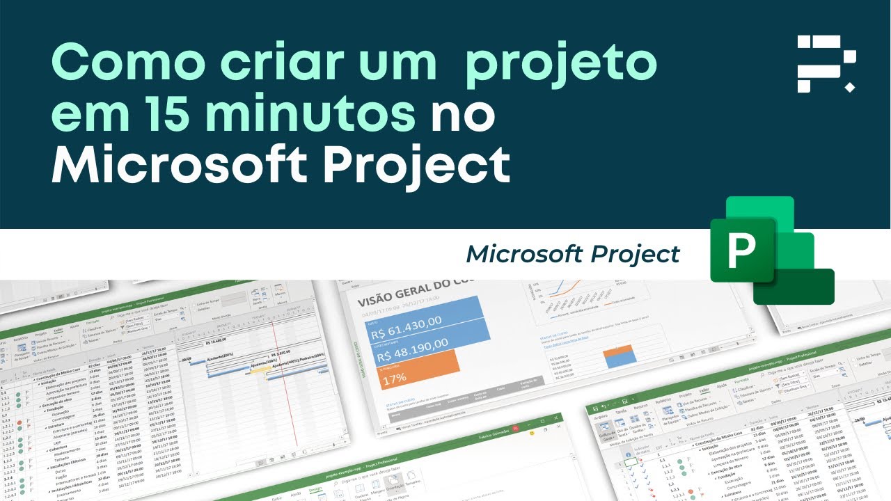 Crie um Projeto COMPLETO no MS PROJECT em 15 MINUTOS (SEM NARRA&Ccedil;&Atilde;O)