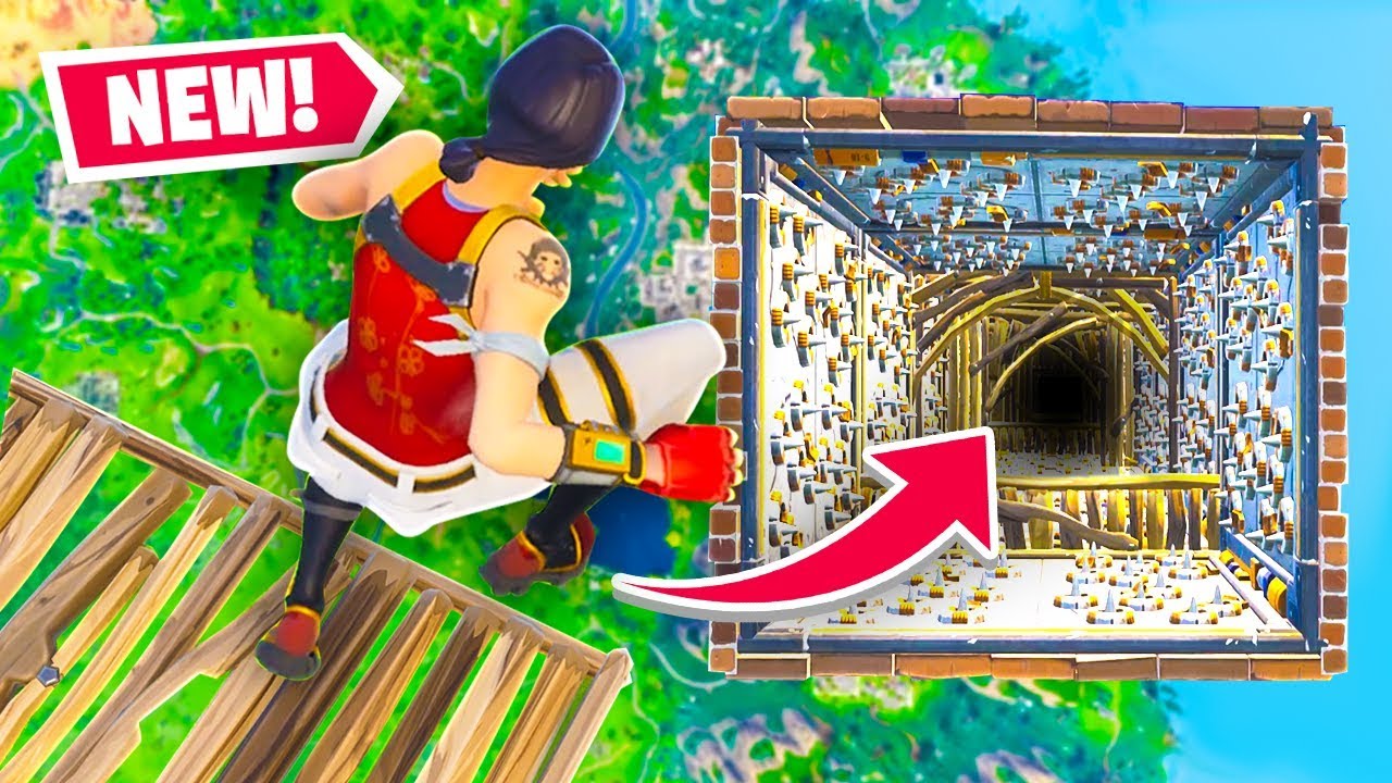 *NEW* LONGEST TRAP TUNNEL RACE in Fortnite Battle Royale