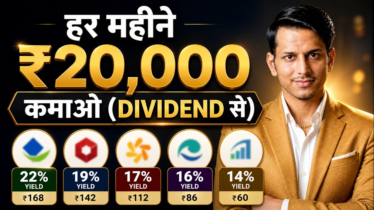 Earn ₹20,000 Every Month from Dividends | ₹20,000 Monthly Income Plan from Dividends