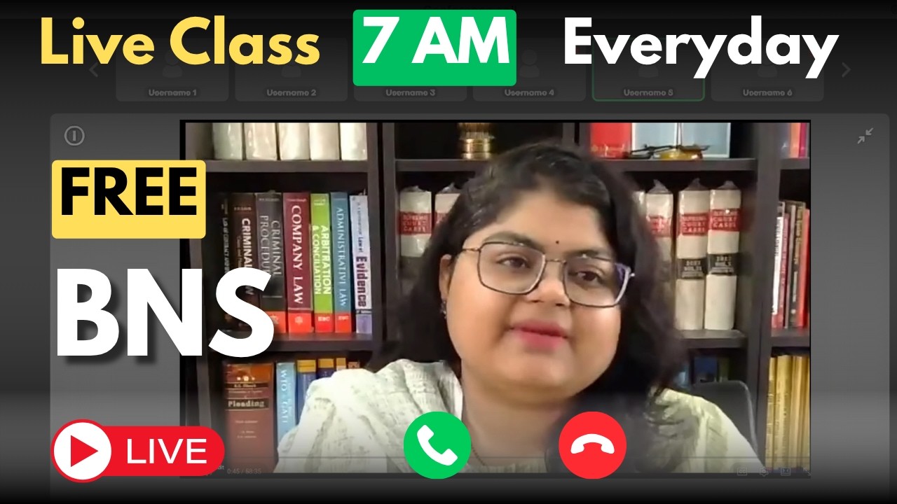 BNS FREE Zoom Class | AIBE 21 Live Rapid Revision Class