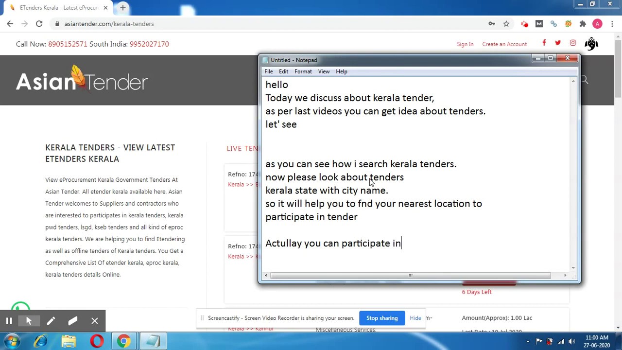 How To Find Kerala Tender?