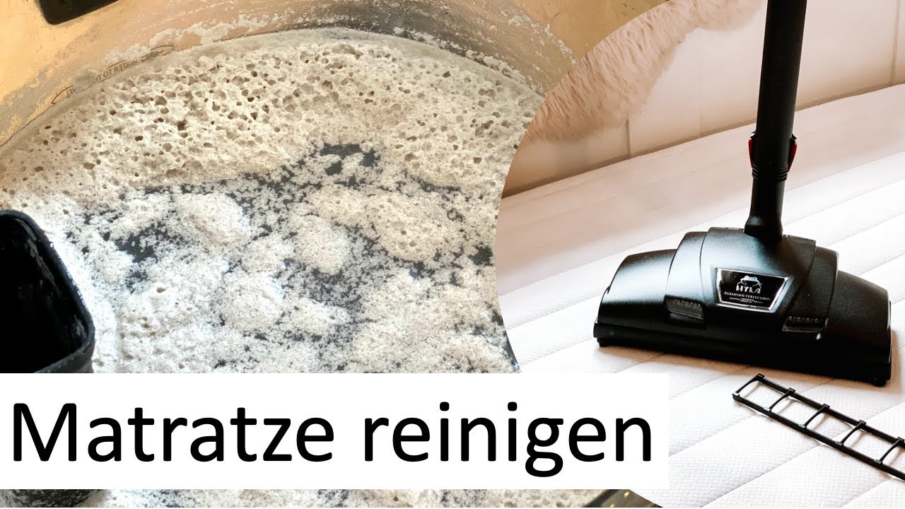 Matratze reinigen. Auf diesem Schmutz schlafen wir!!