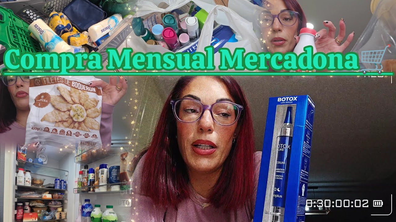 COMPRA MENSUAL MERCADONA🛒#compra #mensual #mercadona #alimentaci&oacute;n #novedades #parati ##vidareal🛒🍜🍶🍞