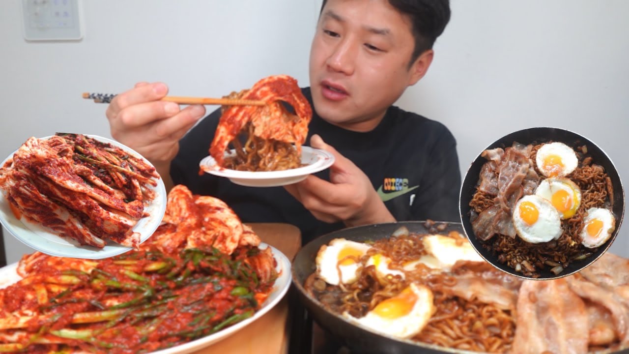 명절 잘쉬셨나요🫦매운맛 좀 보겠습니다(Spicy kimchi mukbang)1080p60