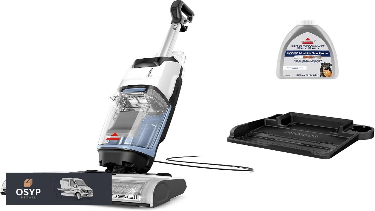 BISSELL CrossWave Edge Multi Surface Hard Floor Cleaner Wet Dry Vacuum with Zero Gap