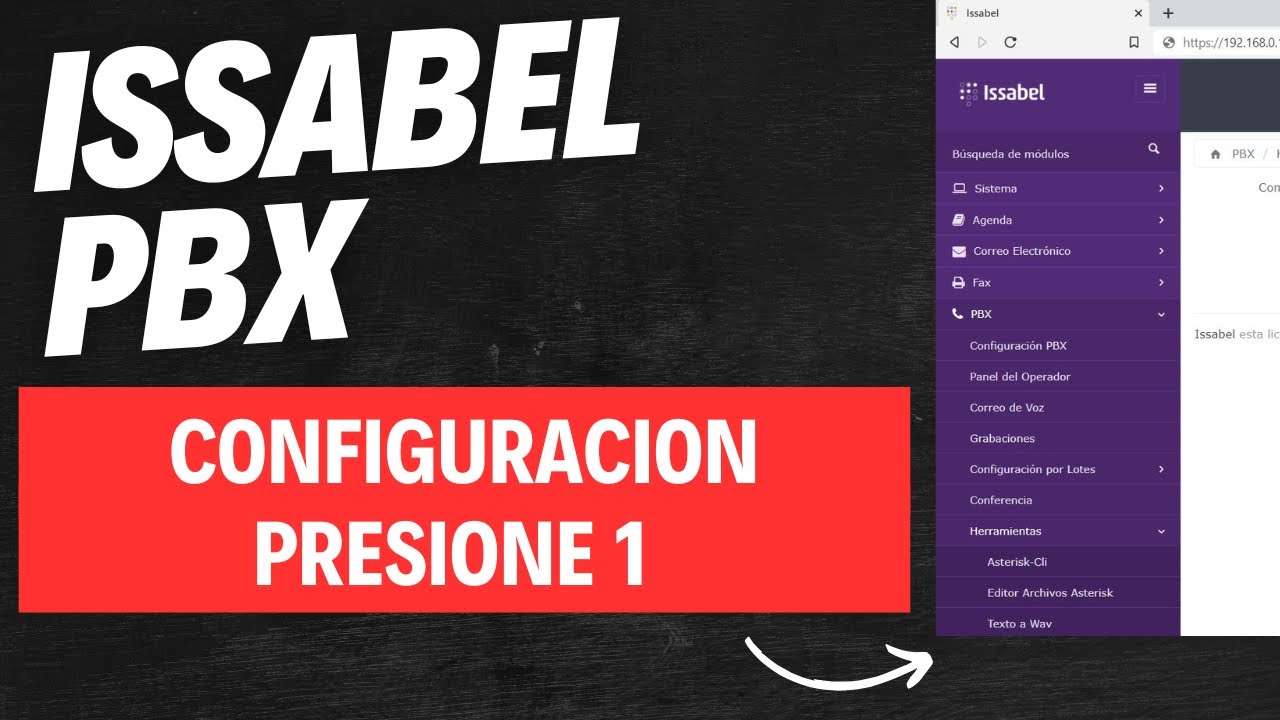 🔴Issabel PBX: Como Configurar Press One Paso a Paso | Audio + Transferencia a Asesor