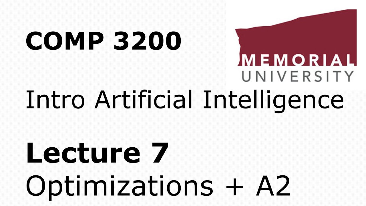 COMP 3200 / 6980 - Intro to Artificial Intelligence - Lecture 07 - Assignment 2 + Optimizations