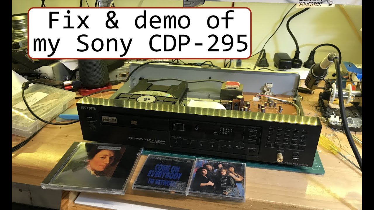 🇯🇵 Fix and demo of my Sony CDP-295 (my first CD player) [TCE #0022]