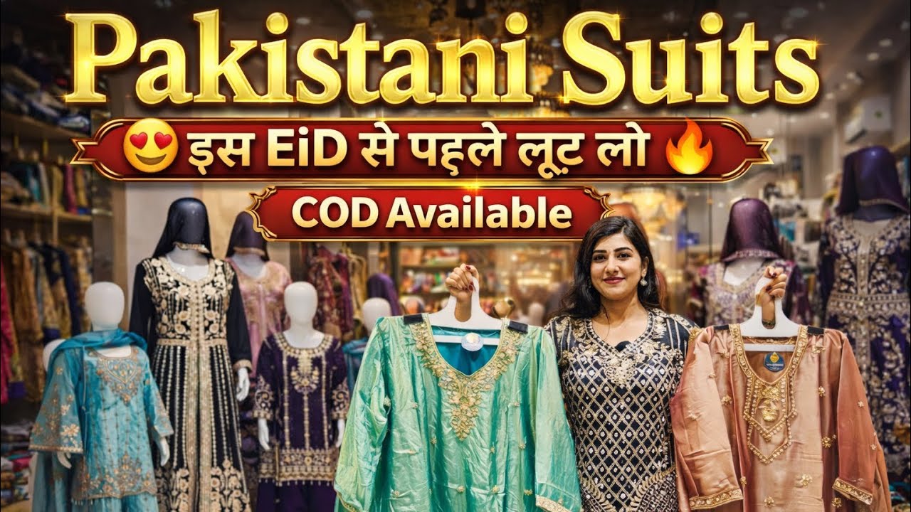 Pakistani Suits का सबसे डिमांडिग Collection 😍 इस EiD से पहले लूट लो🔥 / Ladies suits wholesale ✅