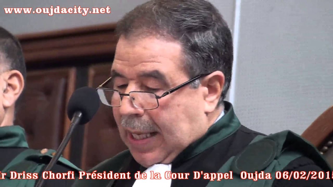 السيد ادريس شرفي الرئيس الأول لمحكمة الاستئناف بوجدة يقدم حصيلة السنة القضائية 2014