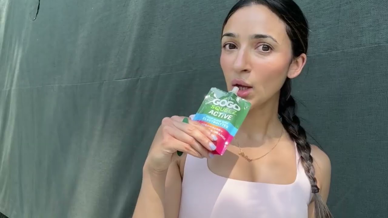 Needed a tennis sesh snack break. Get GoGo squeeZ&reg; Active Fruit Blend with Electrolytes.