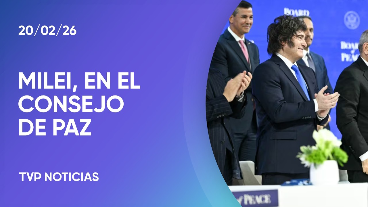 El presidente Javier Milei participó en el Consejo de Paz en Washington